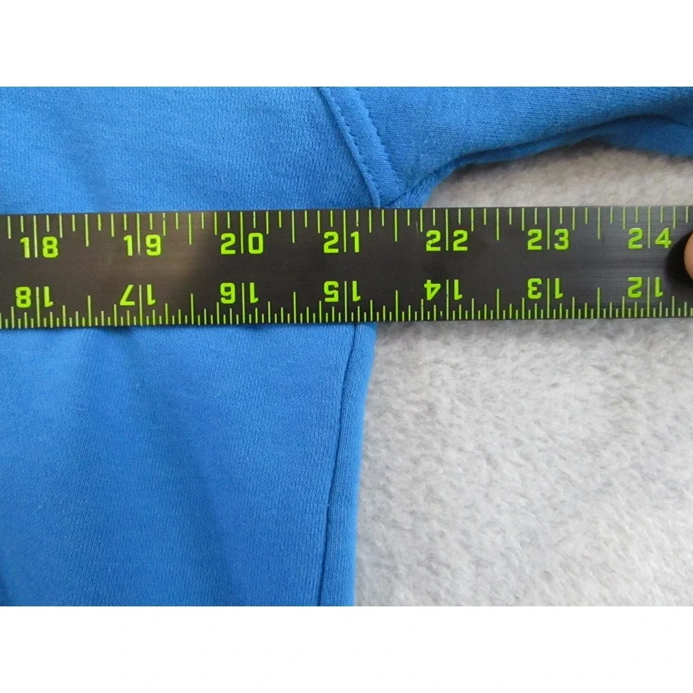 Vintage Rugby Sweater Mens Medium Blue‎ Black Carolina Colorblock Retro Cropped